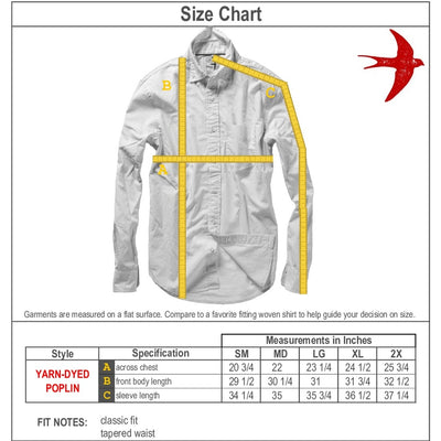 Yarn-Dyed Poplin Shirt