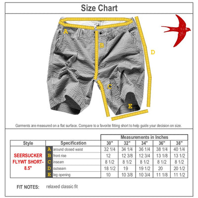 Seersucker Flyweight Short