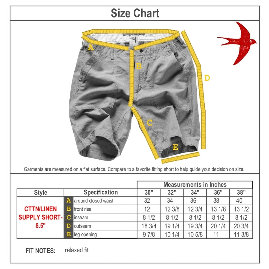 Cotton/Linen Supply Short