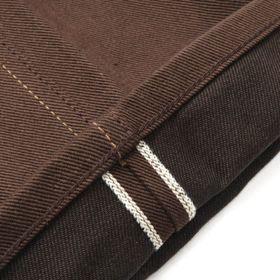 Wilkes Western Boot Cut 15 oz. Dark Brown Raw Selvedge Denim