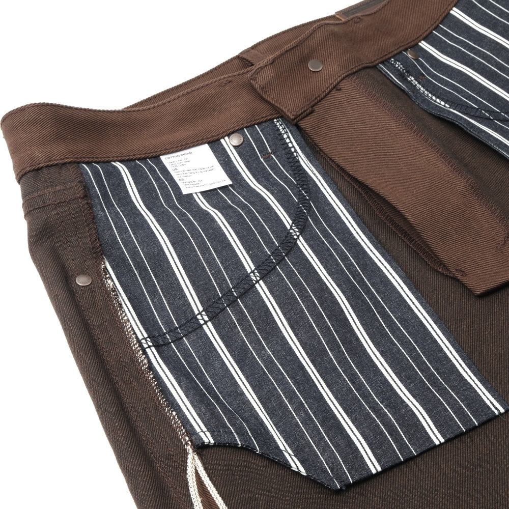 Wilkes Western Boot Cut 15 oz. Dark Brown Raw Selvedge Denim