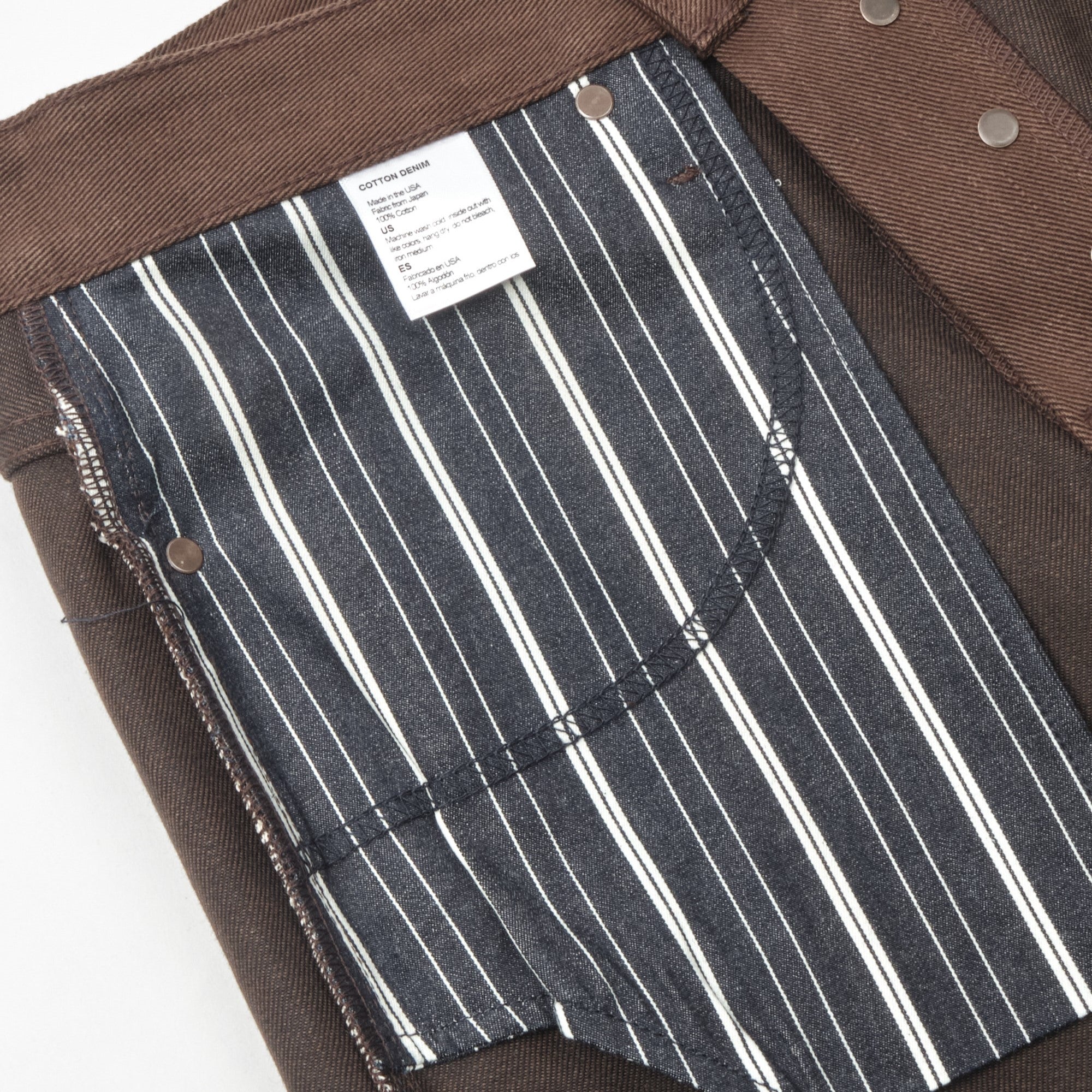 Portola Classic Taper 15 oz. Dark Brown Raw Selvedge Denim