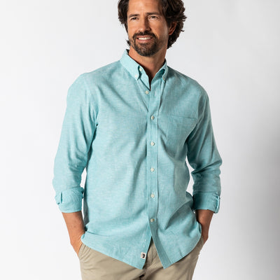 Wallace Linen Cotton Oxford Sport Shirt