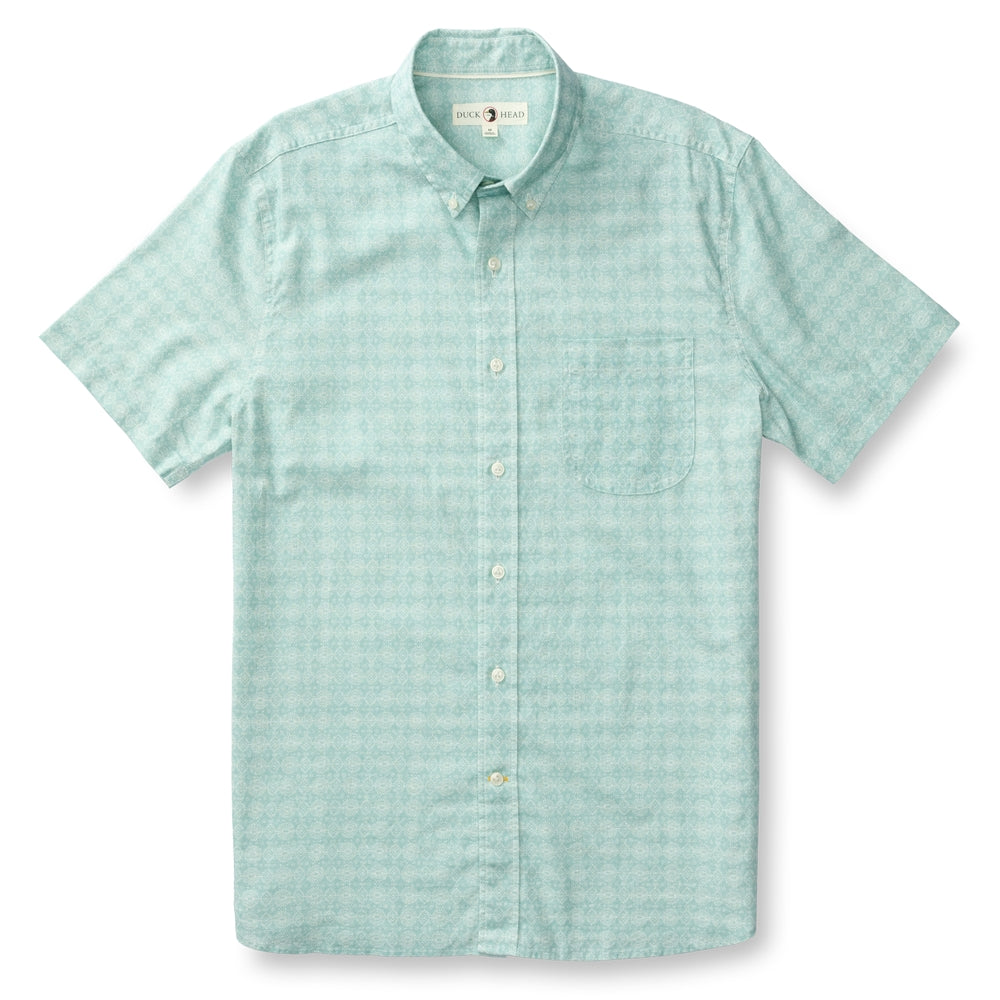 Linen Cotton Oxford Short Sleeve Shirt