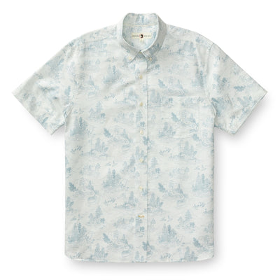 Linen Cotton Oxford Short Sleeve Shirt