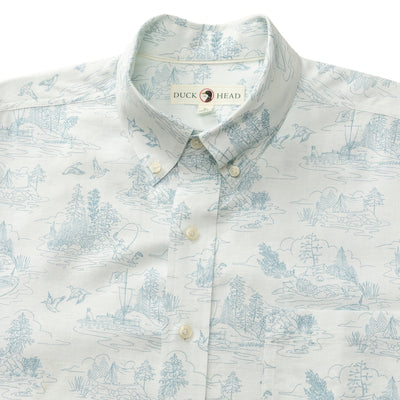 Linen Cotton Oxford Short Sleeve Shirt
