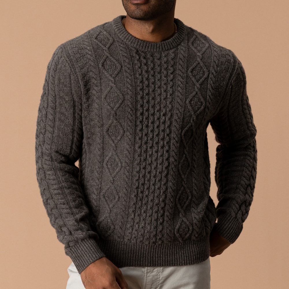 Fisherman Merino Crewneck Sweater