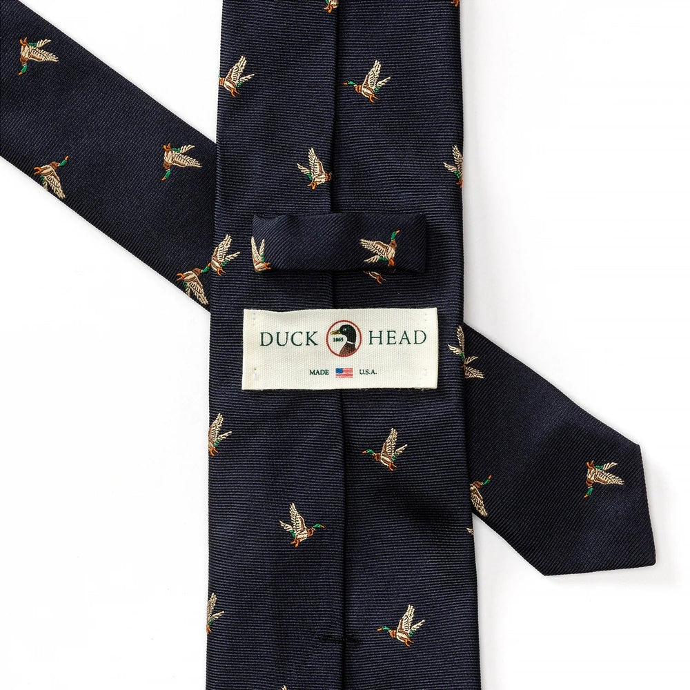Silk Tie - Flying Ducks