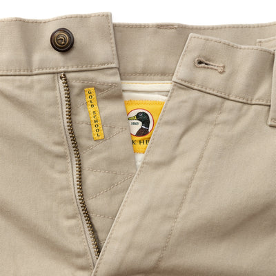 Brushed Back Gold School Chino Pant