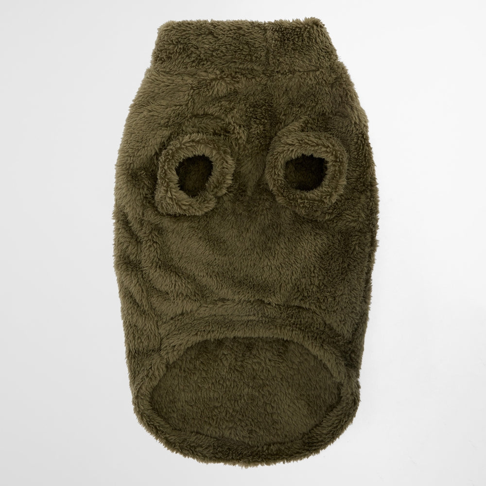 Brindle Fleece Dog Sweater