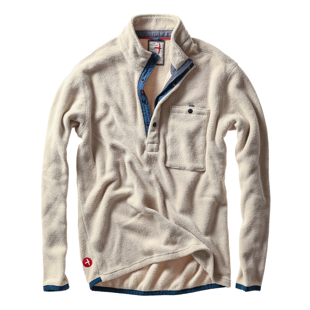 Terry Snap-Zip Mock