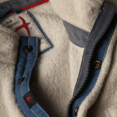 Terry Snap-Zip Mock