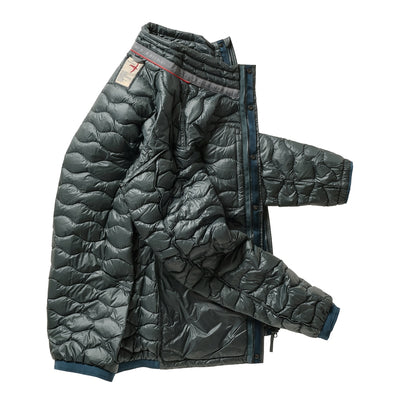 Wave-Quilt Down Jacket