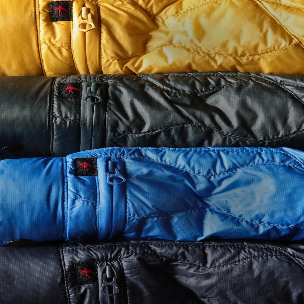 Wave-Quilt Down Jacket