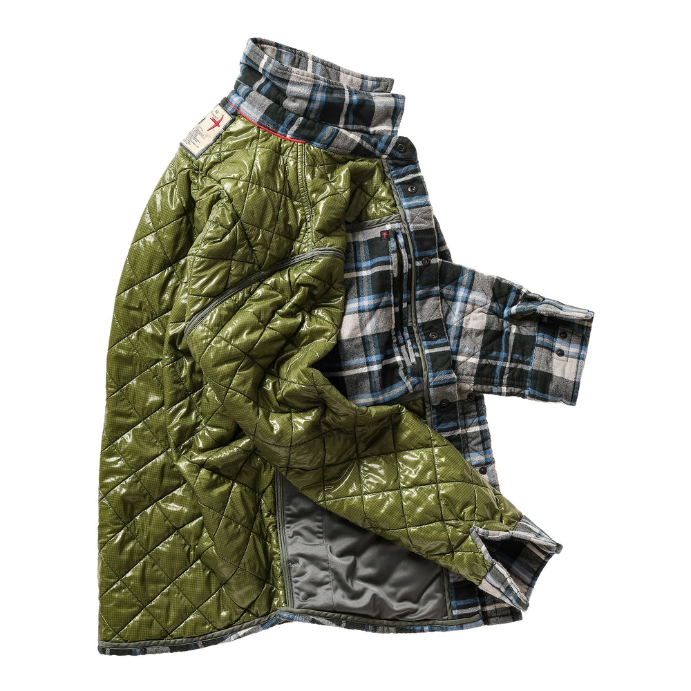 Quilted Flannel Shirt Jacket
