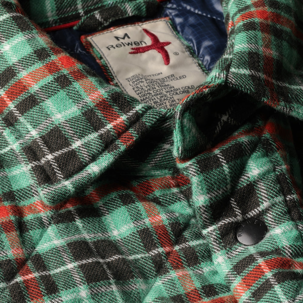 Quilted Flannel Shirt Jacket