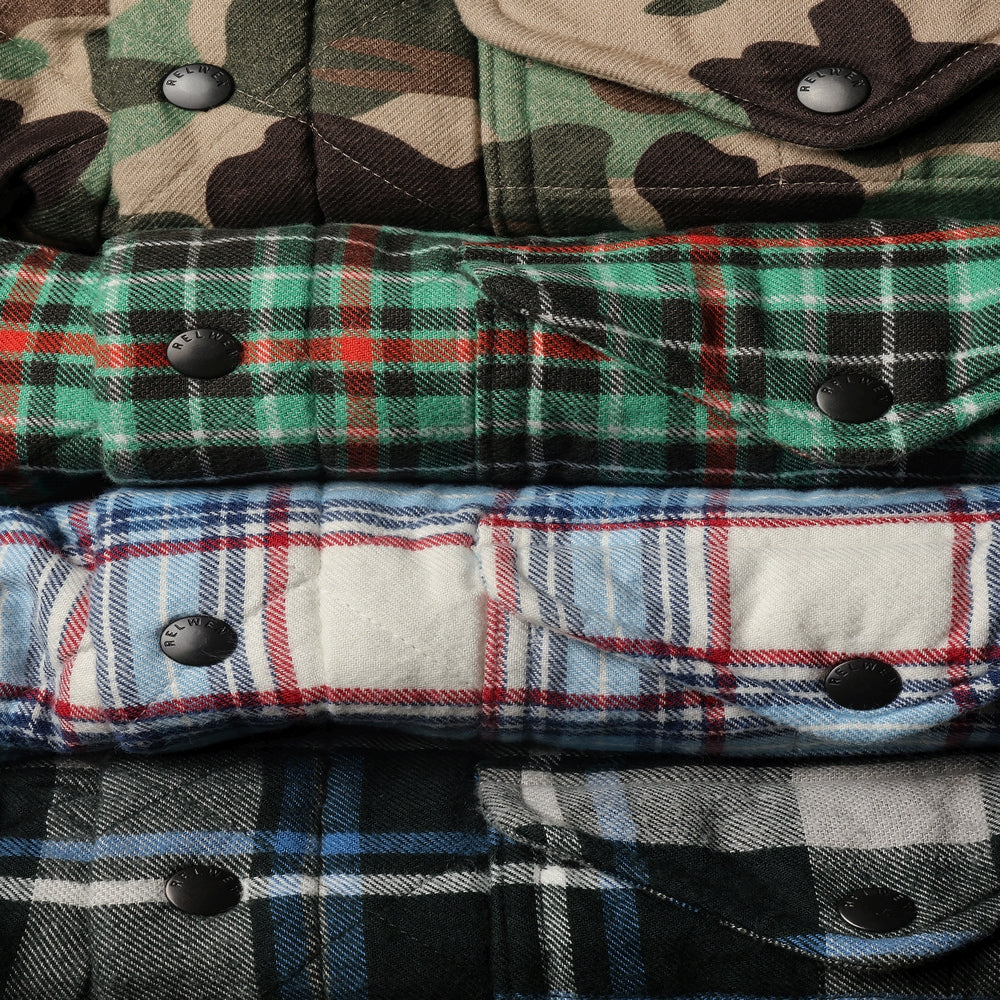 Quilted Flannel Shirt Jacket