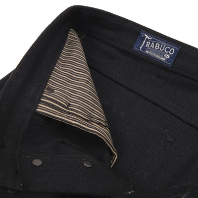Trabuco Classic Straight 17 oz. Slub Black Raw Selvedge Denim