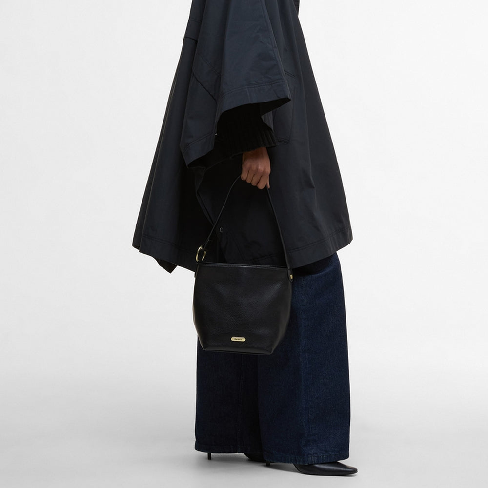 Cedar Leather Bucket Bag