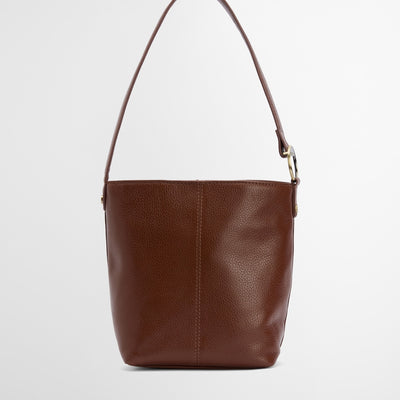 Cedar Leather Bucket Bag