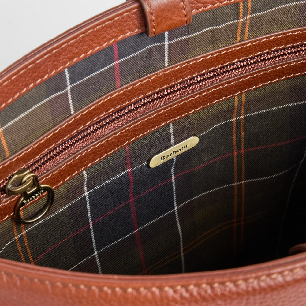 Barbour Cedar Large Leather Bucket Bag - M.W. Reynolds