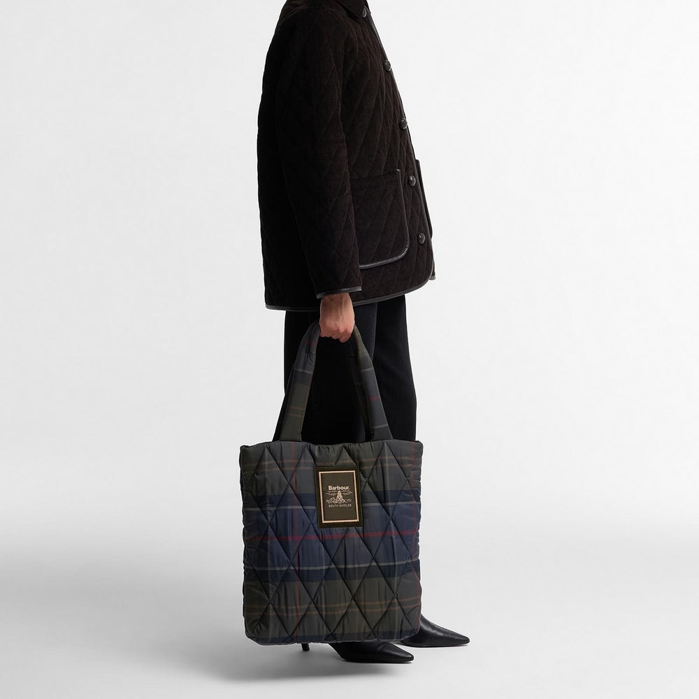 Barbour Arlene Tartan Quilted Tote Bag - M.W. Reynolds