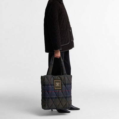 Barbour Arlene Tartan Quilted Tote Bag - M.W. Reynolds