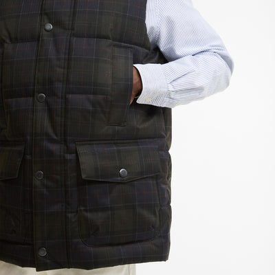 Lonnen Tartan Puffer Gilet