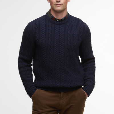 Barbour Lowfen Cable-Knit Crew Sweater - M.W. Reynolds