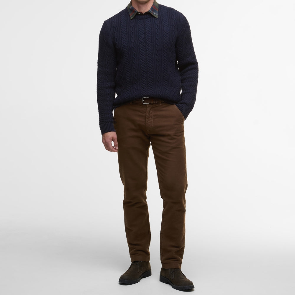 Barbour Lowfen Cable-Knit Crew Sweater - M.W. Reynolds