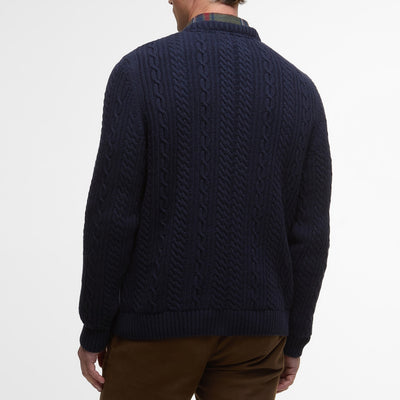 Barbour Lowfen Cable-Knit Crew Sweater - M.W. Reynolds