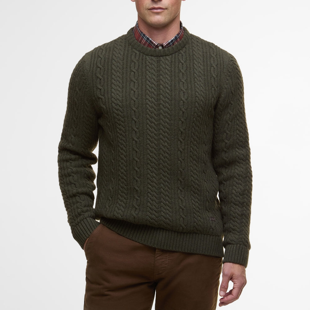 Barbour Lowfen Cable-Knit Crew Sweater - M.W. Reynolds