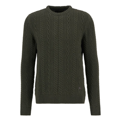 Barbour Lowfen Cable-Knit Crew Sweater - M.W. Reynolds