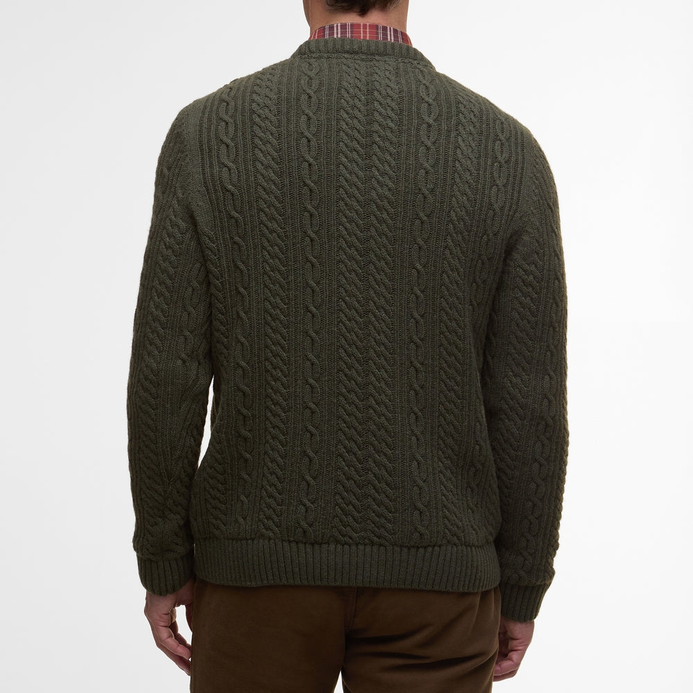 Barbour Lowfen Cable-Knit Crew Sweater - M.W. Reynolds