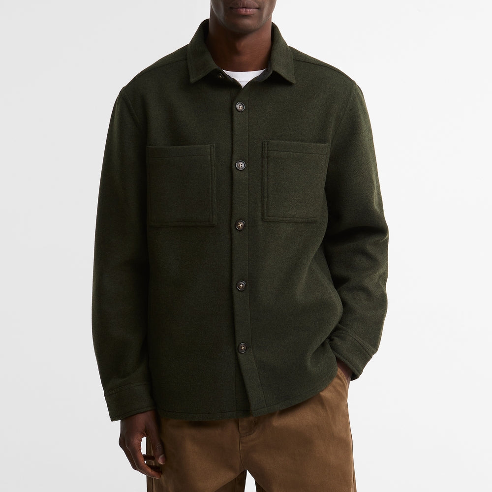 Marltown Brushed Wool-Blend Overshirt