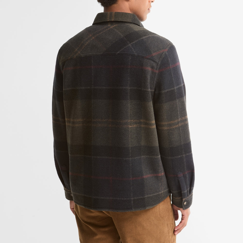 Woodlane Brushed Wool-Blend Check Overshirt