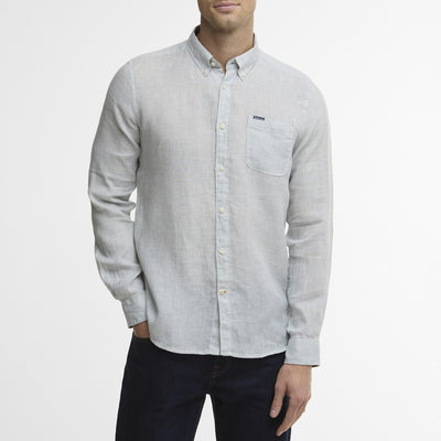 Barbour Linton Houndstooth Linen Shirt - M.W. Reynolds