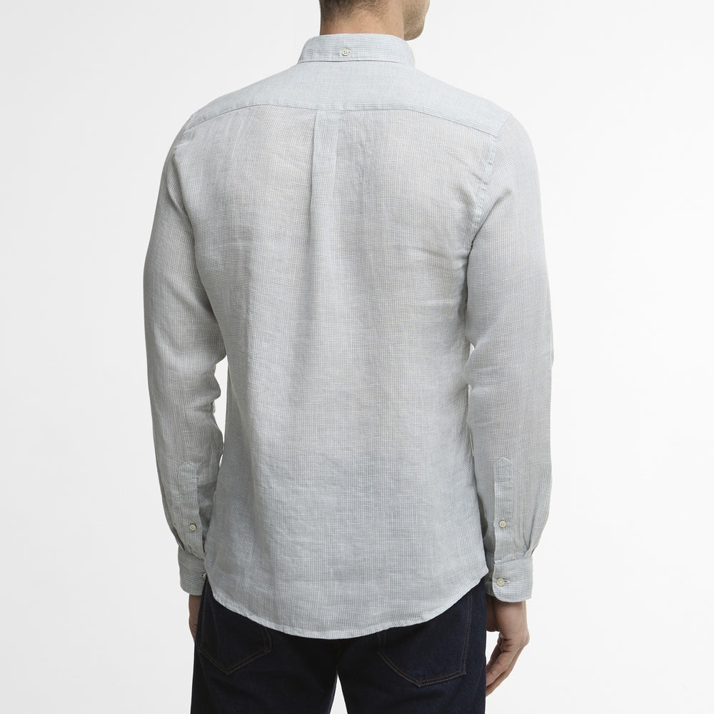 Barbour Linton Houndstooth Linen Shirt - M.W. Reynolds