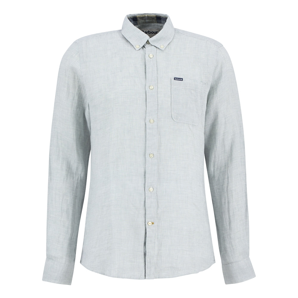 Barbour Linton Houndstooth Linen Shirt - M.W. Reynolds