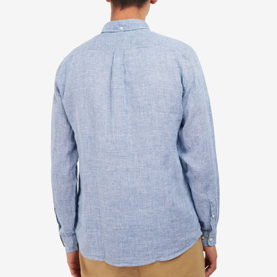 Barbour Linton Houndstooth Linen Shirt - M.W. Reynolds