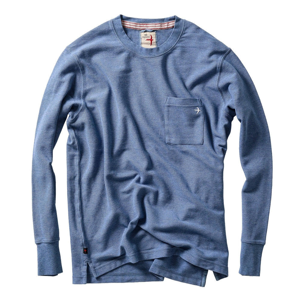 Long Sleeve Vintage Pique Crew