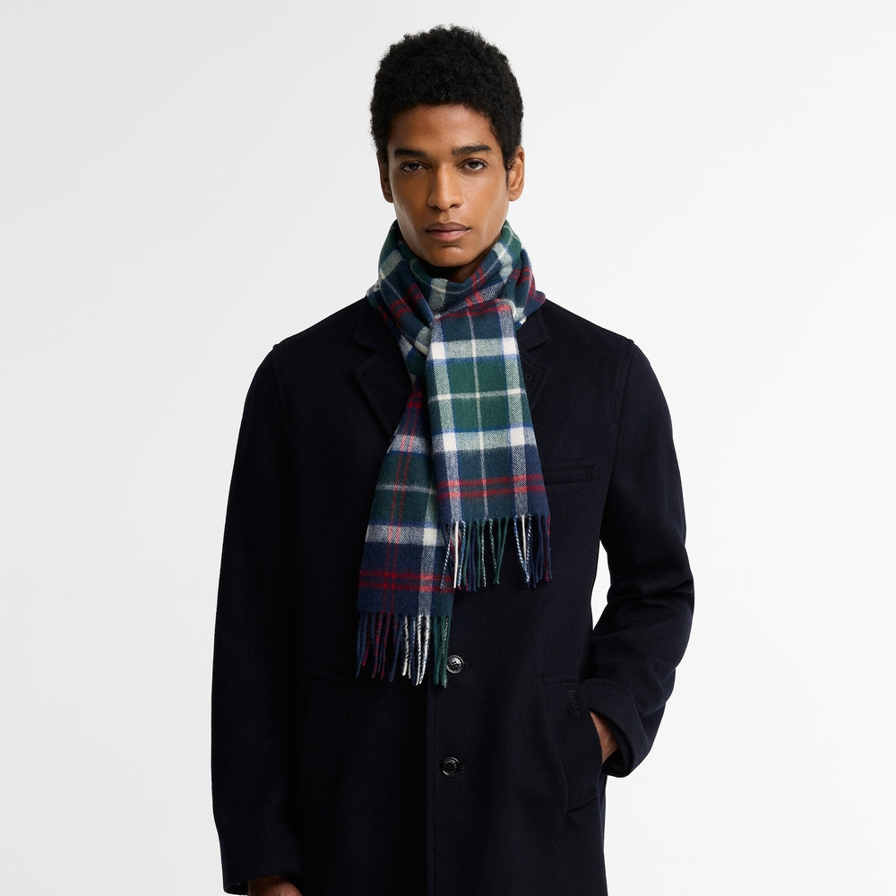 Merino and Cashmere Tartan Scarf