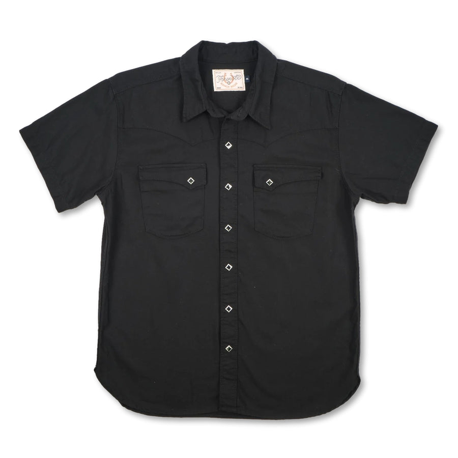 Calico 9 oz Black Selvedge Denim Short Sleeve Shirt