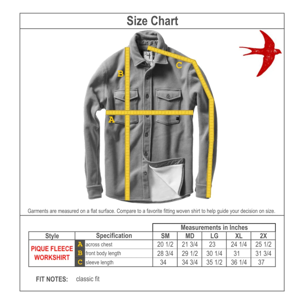 Pique Fleece Workshirt