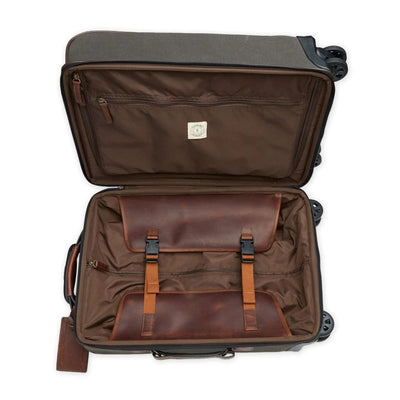 Waxed Canvas Wheeled Carry-On Bag