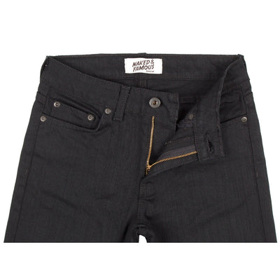 Naked & Famous Denim Women's Black Power Stretch - Skinny - M.W. Reynolds
