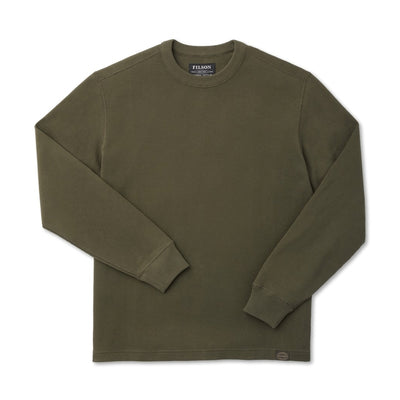 Waffle Knit Thermal Crewneck