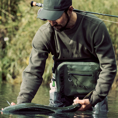 Waffle Knit Thermal Crewneck