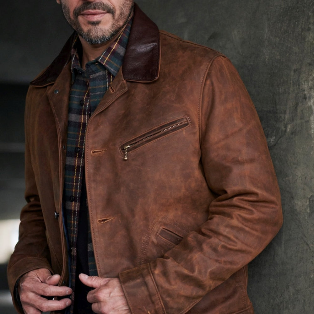 538 Nubuck Cowhide Mechanics Jacket