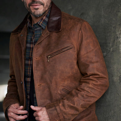 538 Nubuck Cowhide Mechanics Jacket